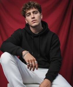 Alternative view of Men’s Premium Hoodie - Black