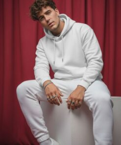 Alternative view of Men’s Premium Hoodie - White
